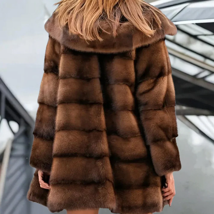 Stilla | Trenchcoat Künst pels