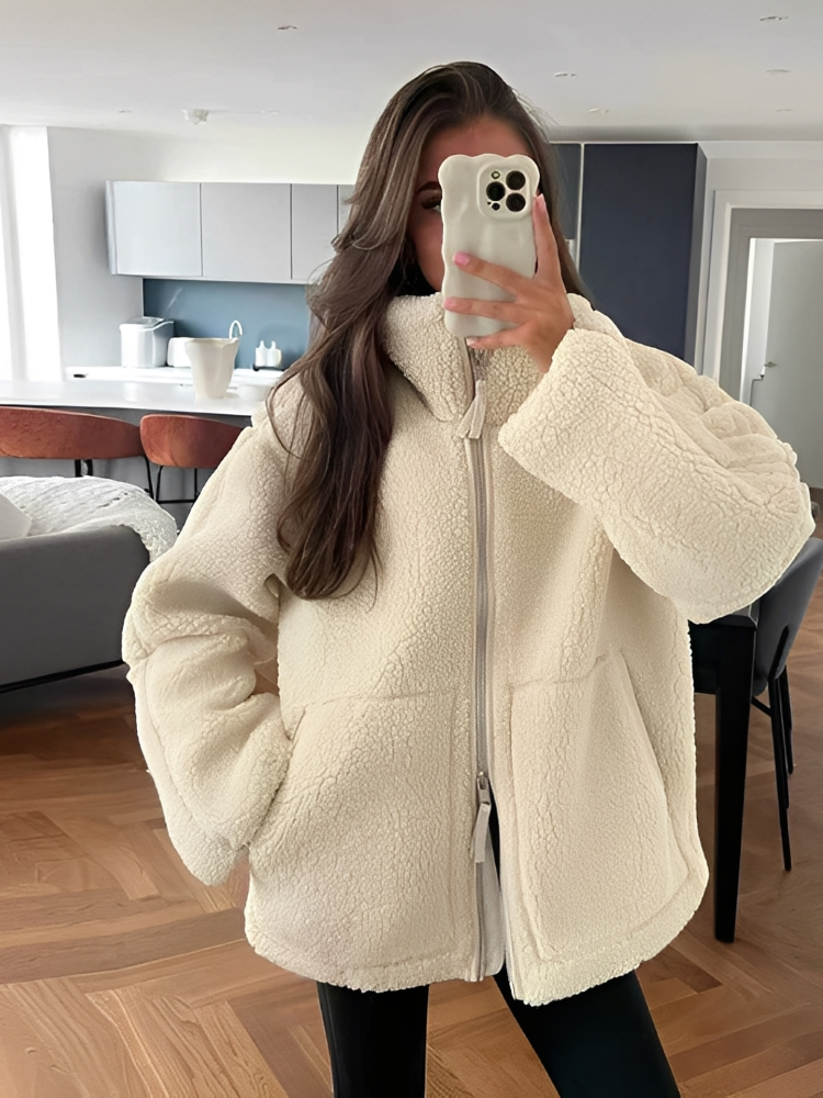 Stilla | Frakke Teddy Oversize