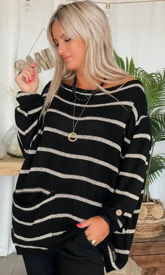 Stilla | Smart Stribet Pullover
