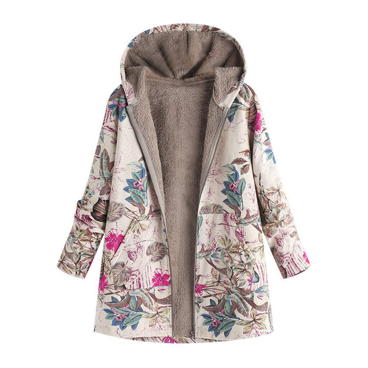 Stilla | Mønstret Jakke I Vintage-Stil