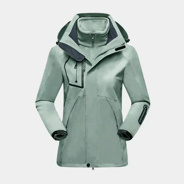 Stilla | Outdoor-jakke Vandafvisende Skal Fleece Indervarer 2-i-1 Design