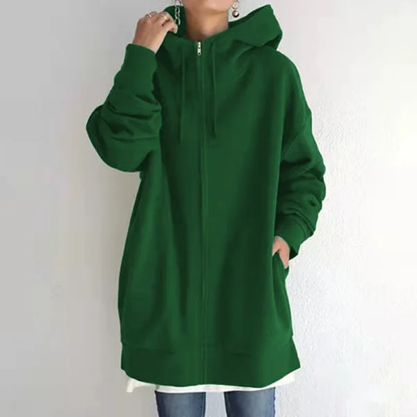 Stilla | Dame-hoodie Efterår/ Med Lynlås