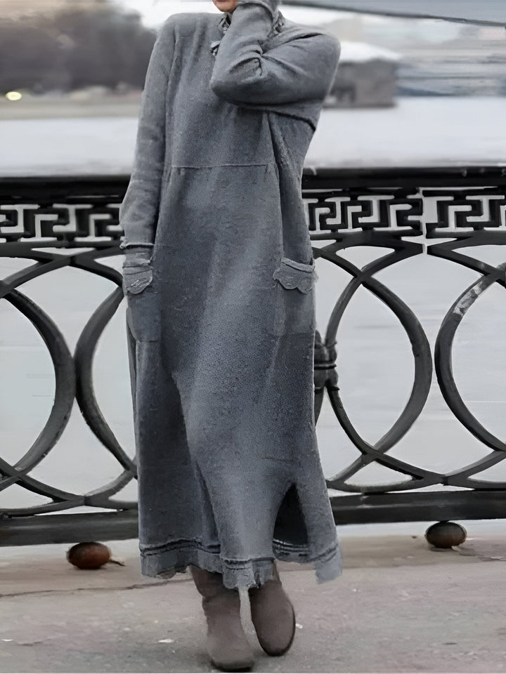 Stilla | Hyggeligt Velour Sweatshirt Kjole