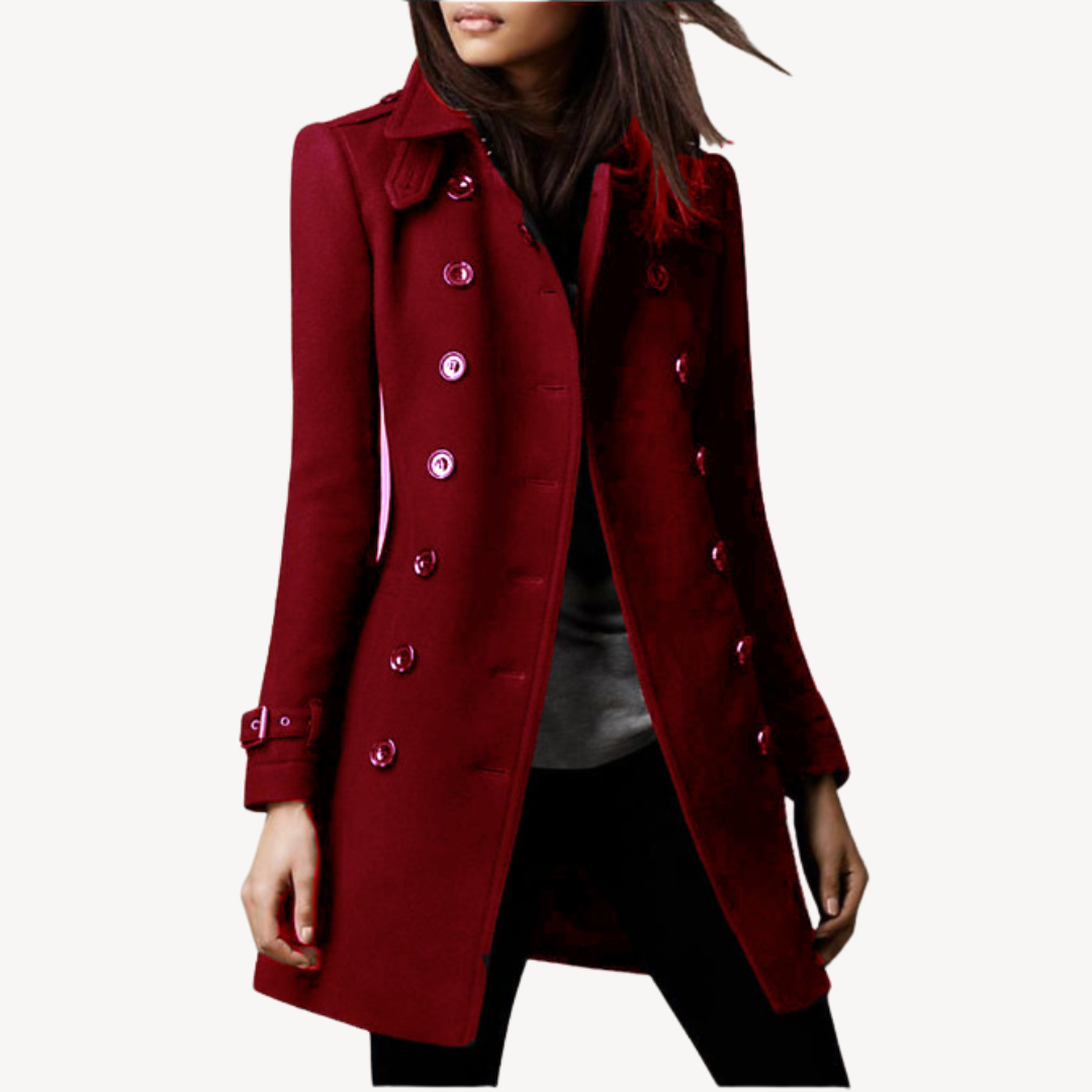 Stilla | Dame uld Peacoat