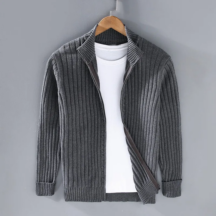 Stilla | Rippet Lynlås Cardigan
