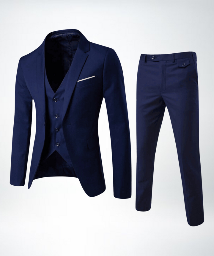 Stilla | Slim Fit Uldblanding Reverskrave Tre-delt Formelt OutFit