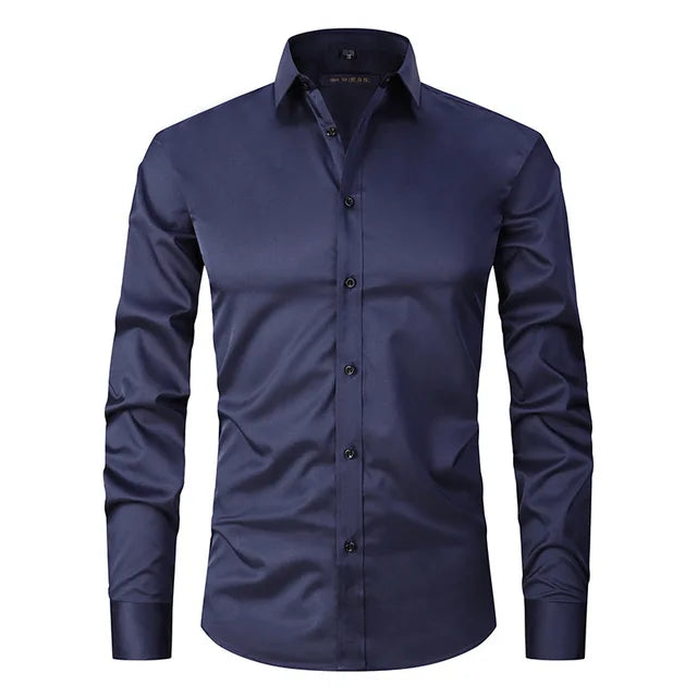 Stilla | Herre Slim Fit Stretchstof Krølfri Button Down Krave