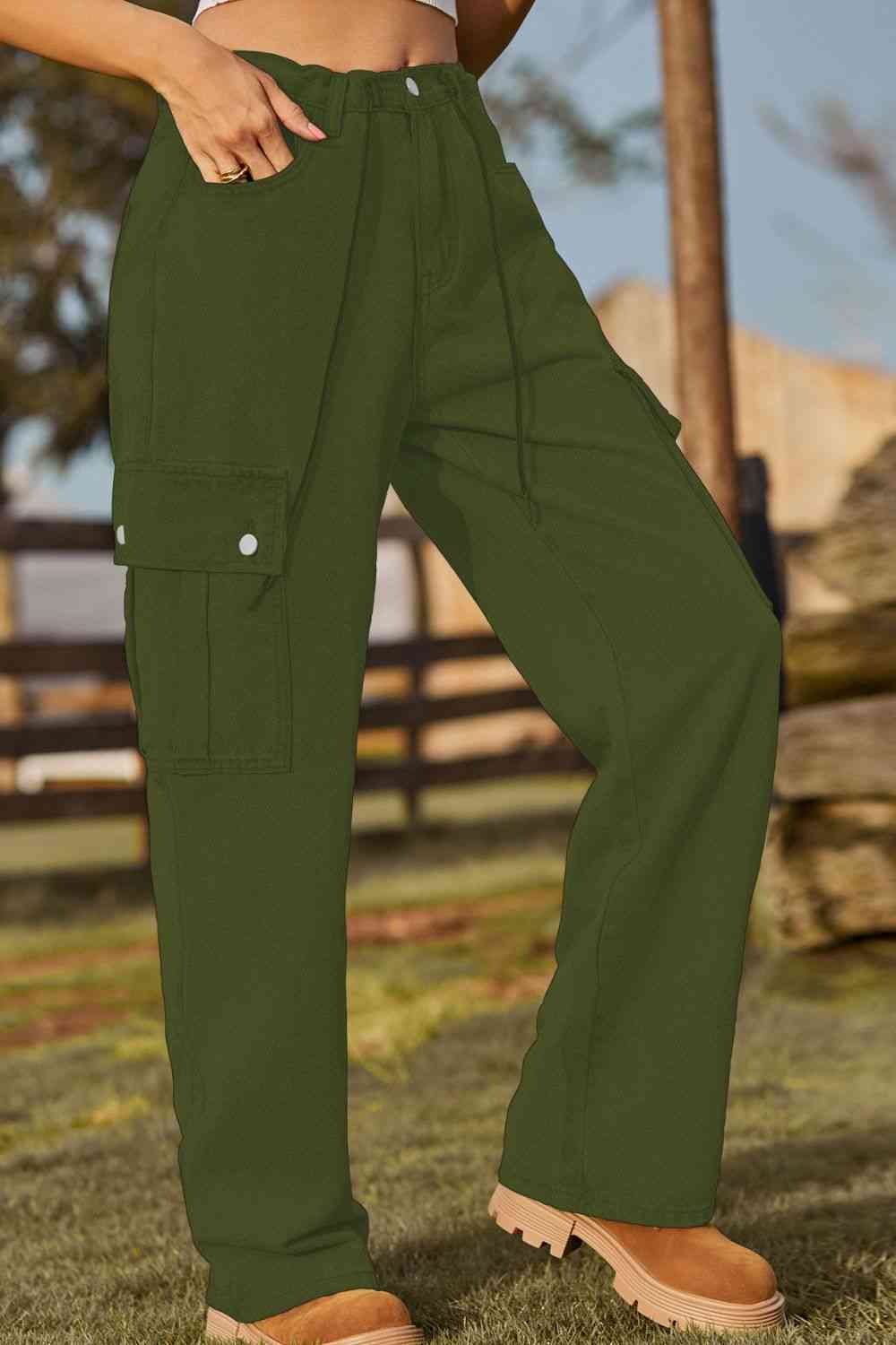 Stilla | Fit Snørejeans Med Lomme