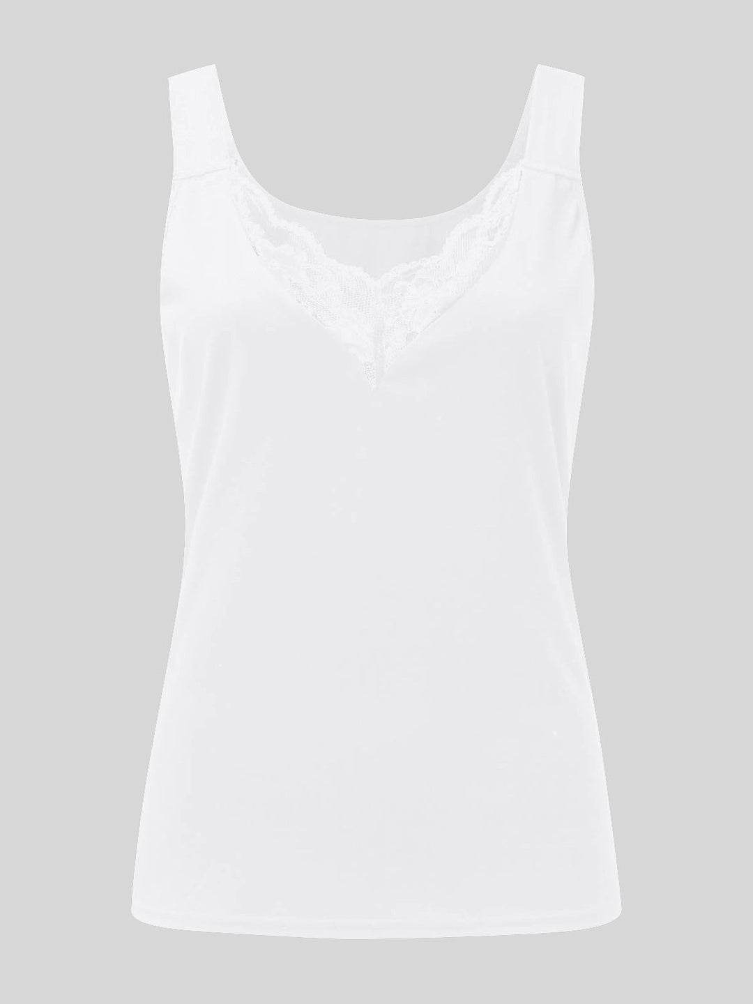 Stilla | Plus Size Blonde Detalje Sweetheart Hals Tank