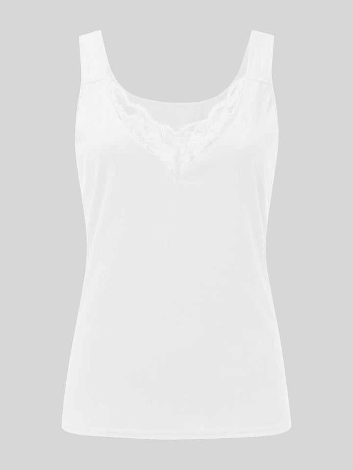 Stilla | Plus Size Blonde Detalje Sweetheart Hals Tank