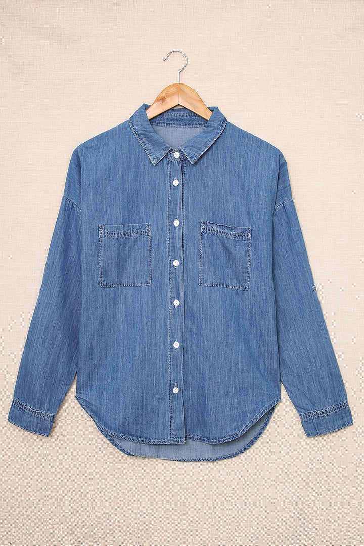 Stilla | Knap-op Krave Denim Top
