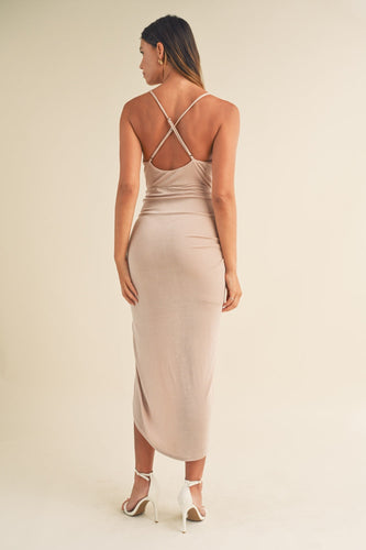 Stilla | Draperet Detail Cami Midi Kjole