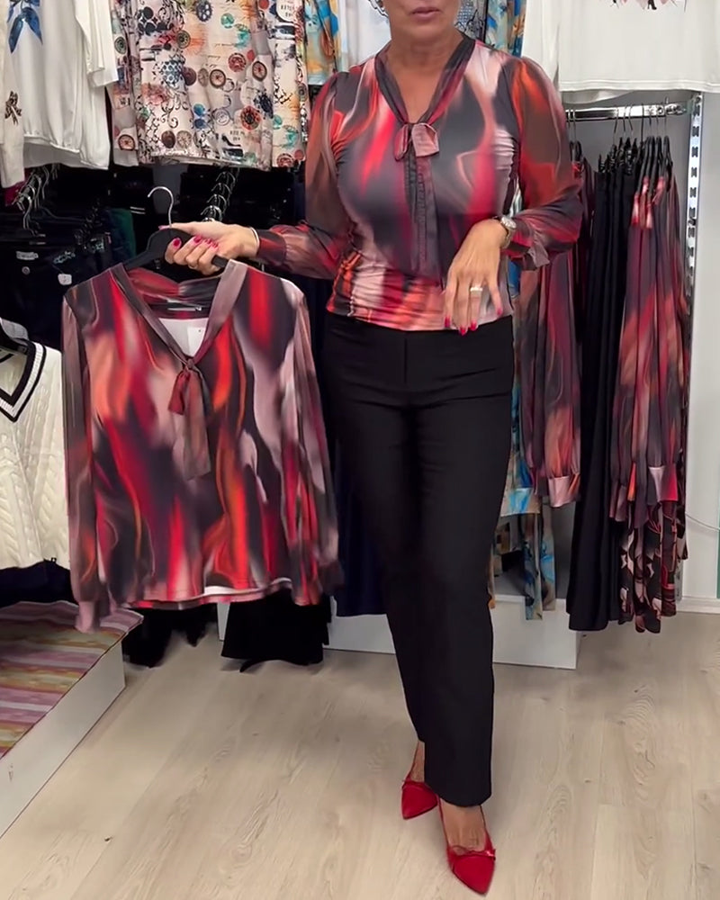 Stilla | Elegant Langærmet Trykt