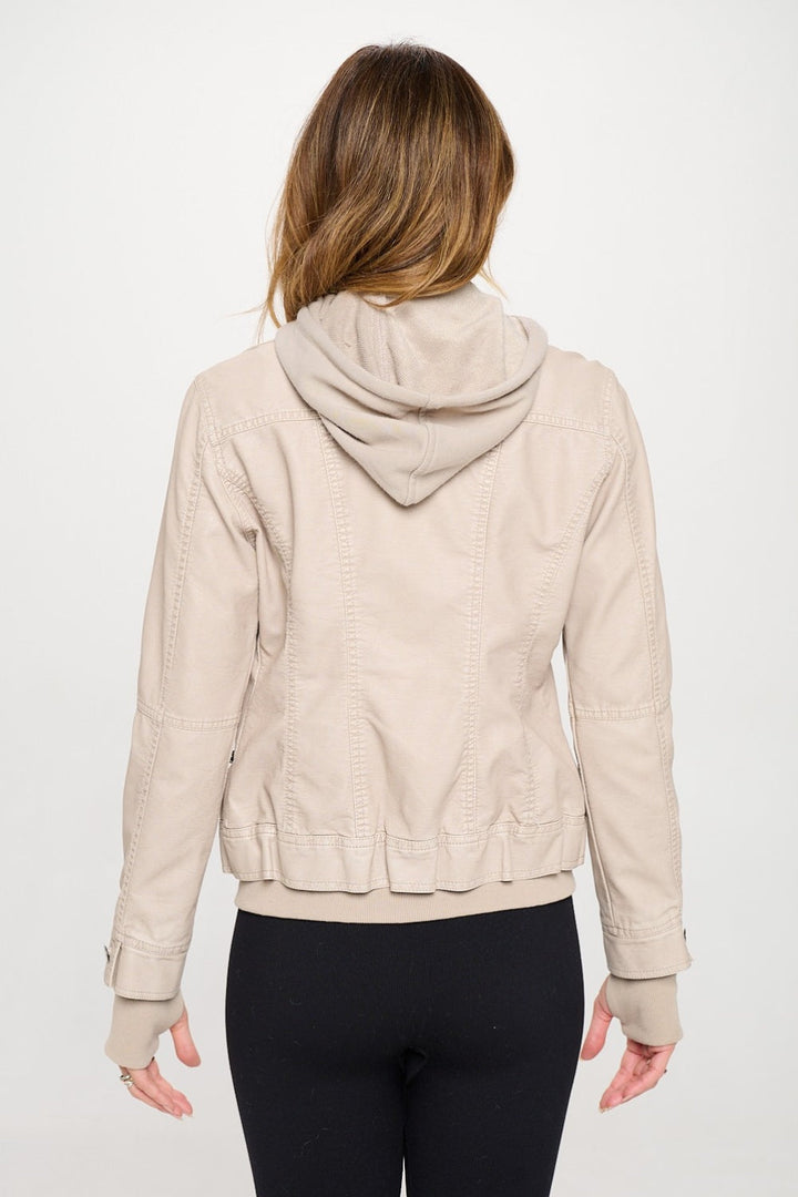 Stilla | LA Double Zip Hættetrøje med Lange Ærmer