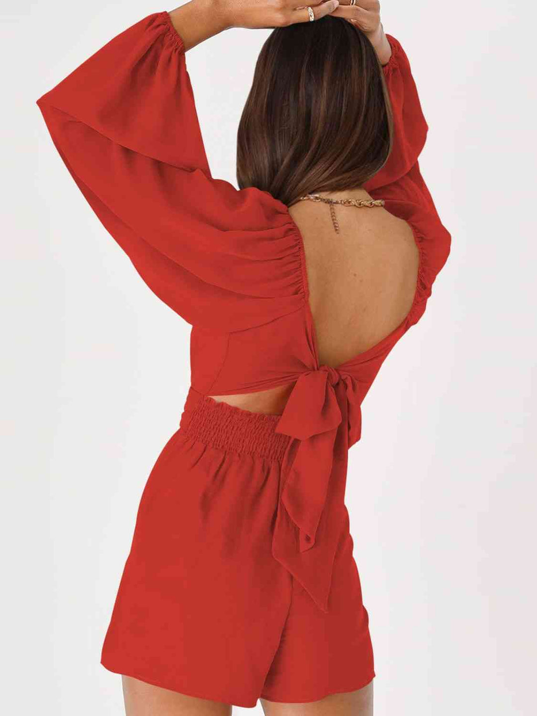 Stilla | Bag Smoked Ballonærme Romper