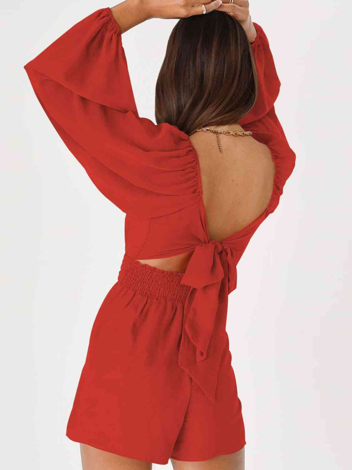 Stilla | Bag Smoked Ballonærme Romper