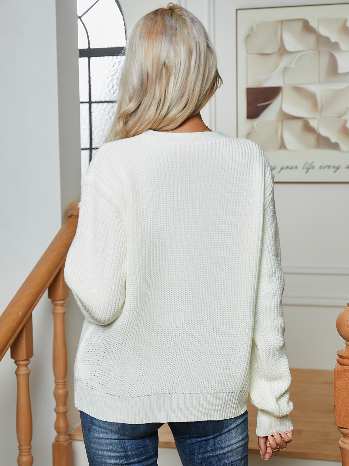 Stilla | Up V-hals langærmet cardigan