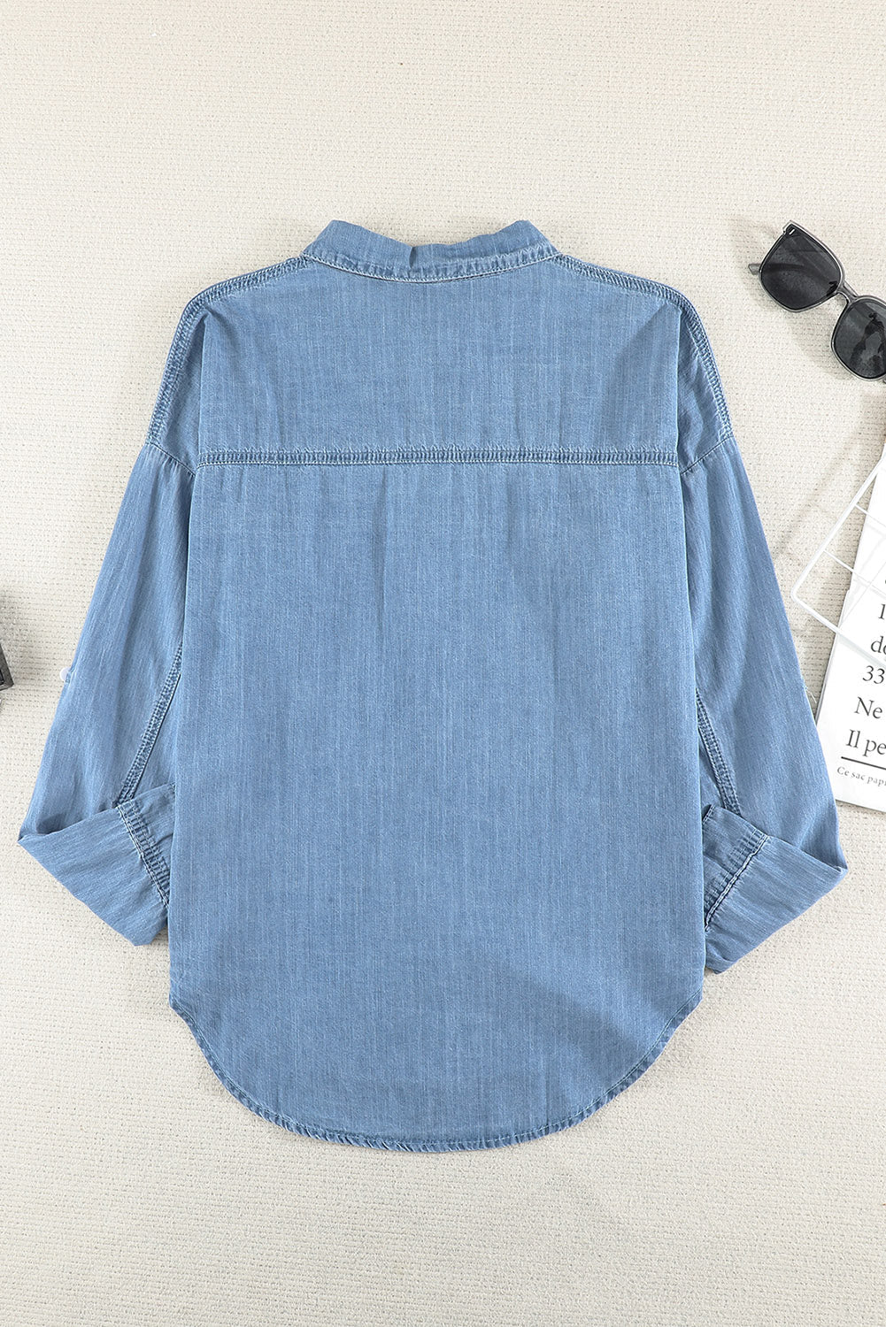 Stilla | Knap-op Krave Denim Top