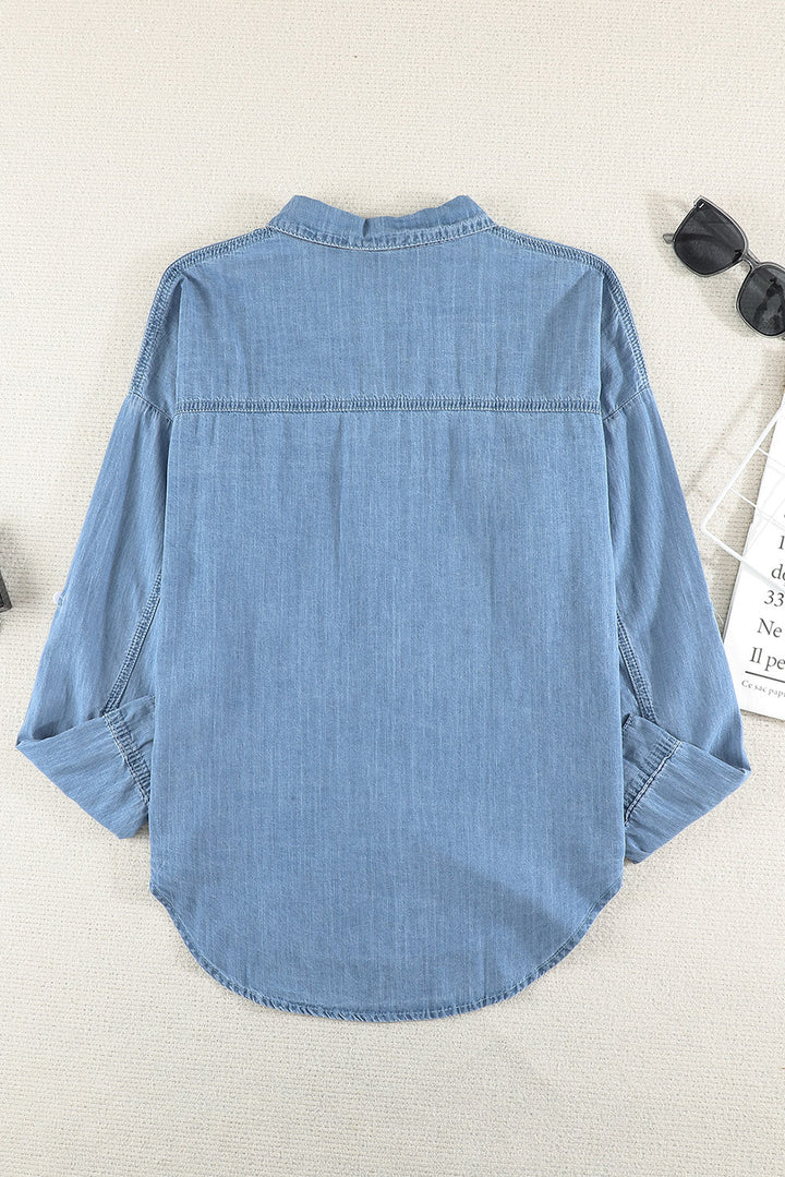 Stilla | Knap-op Krave Denim Top