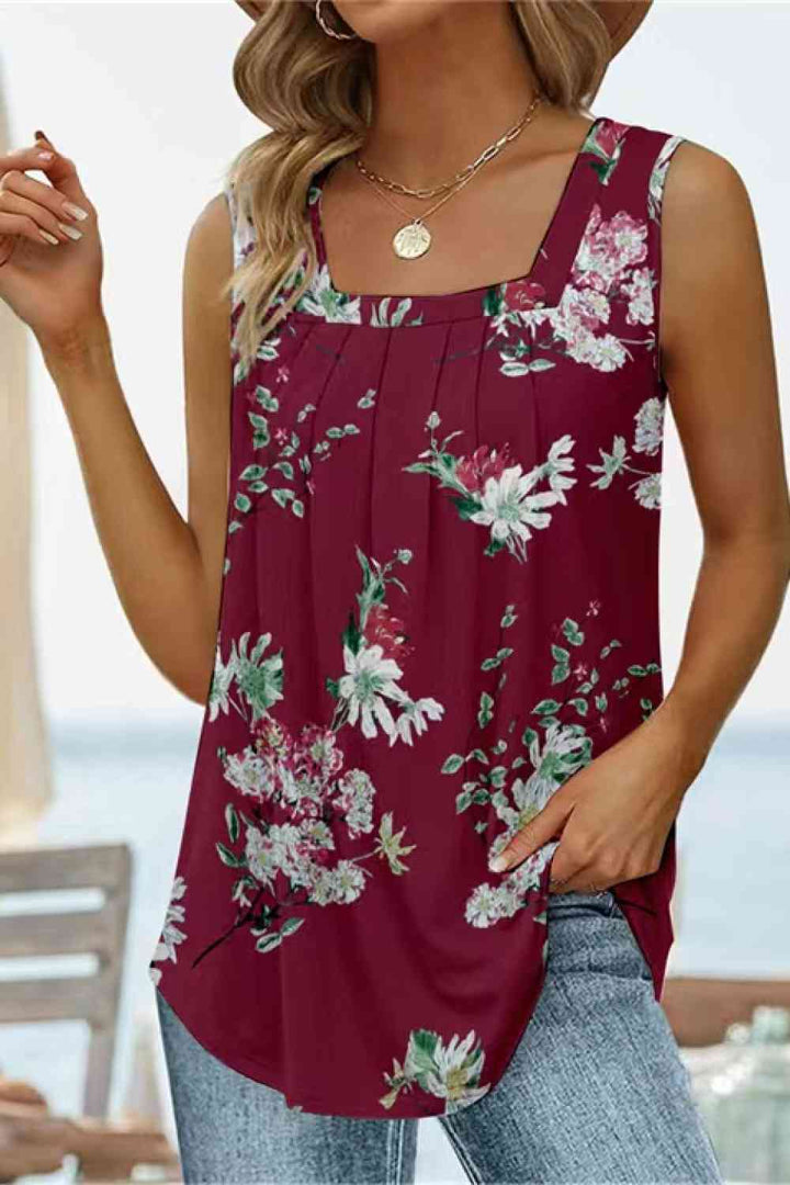 Stilla | Square Hals Buet Kant Tank