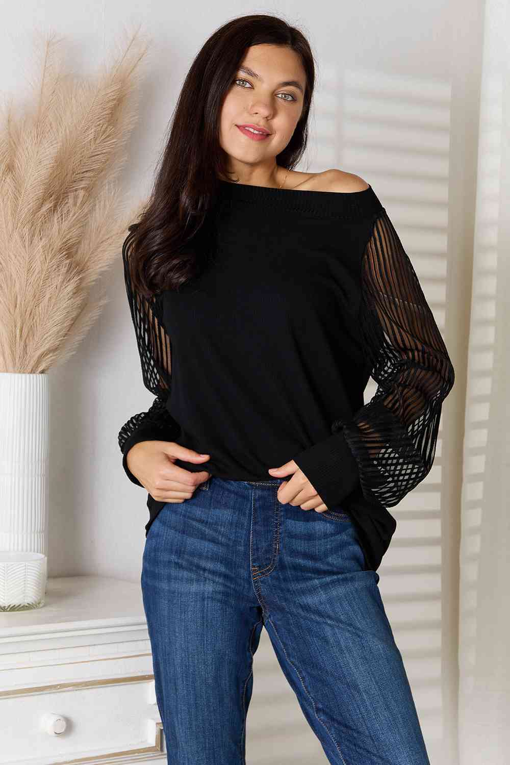 Stilla | Tag Rund Hals Raglan Ærme Bluse
