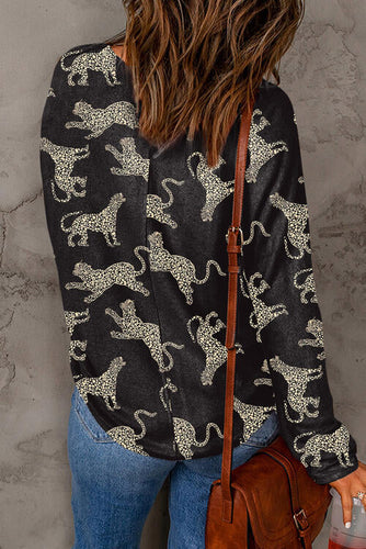 Stilla | Print Rund Hals Top