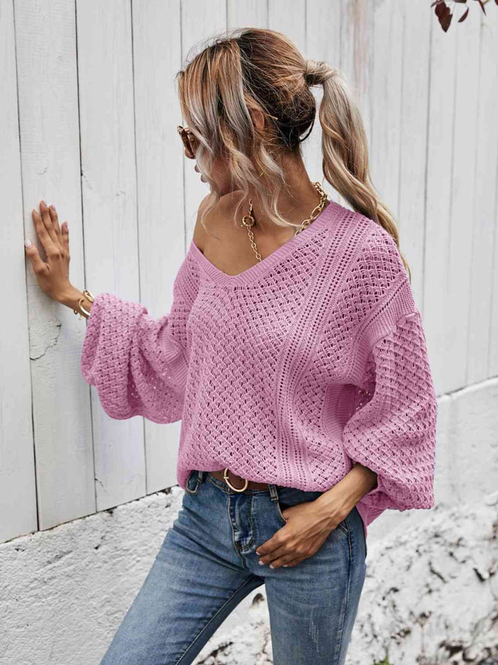 Stilla | Nakke Droppet Skulder Sweater