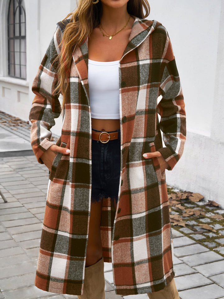 Stilla | Ternet Langærmet Hættetrøje Coat