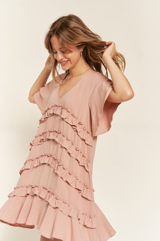 Stilla | Ruffle Mini Kjole