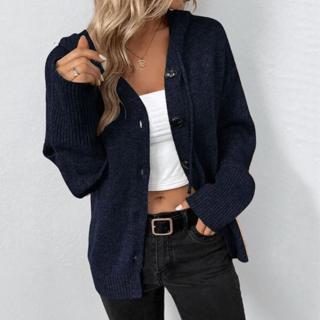 Stilla | Cozy Strikket Cardigan med Knapper til Kvinder