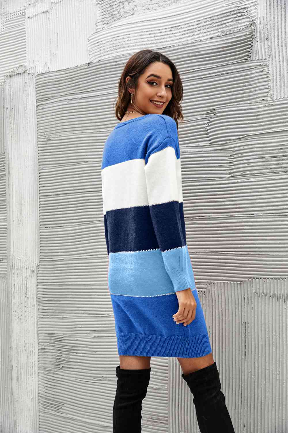 Stilla | Højre Stribet Sweater Kjole