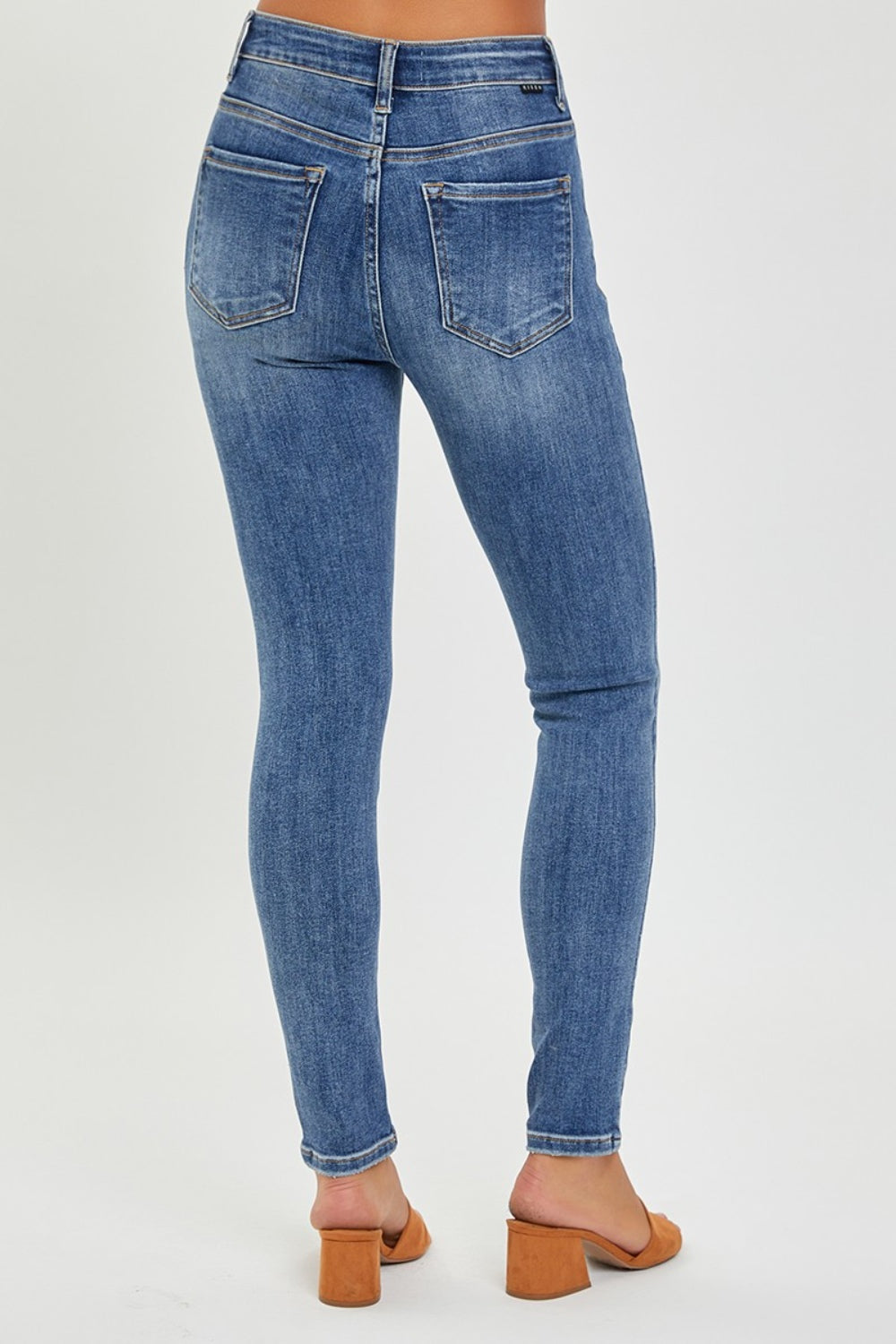 Stilla | Full Size Mid Rise Ankle Skinny Jeans