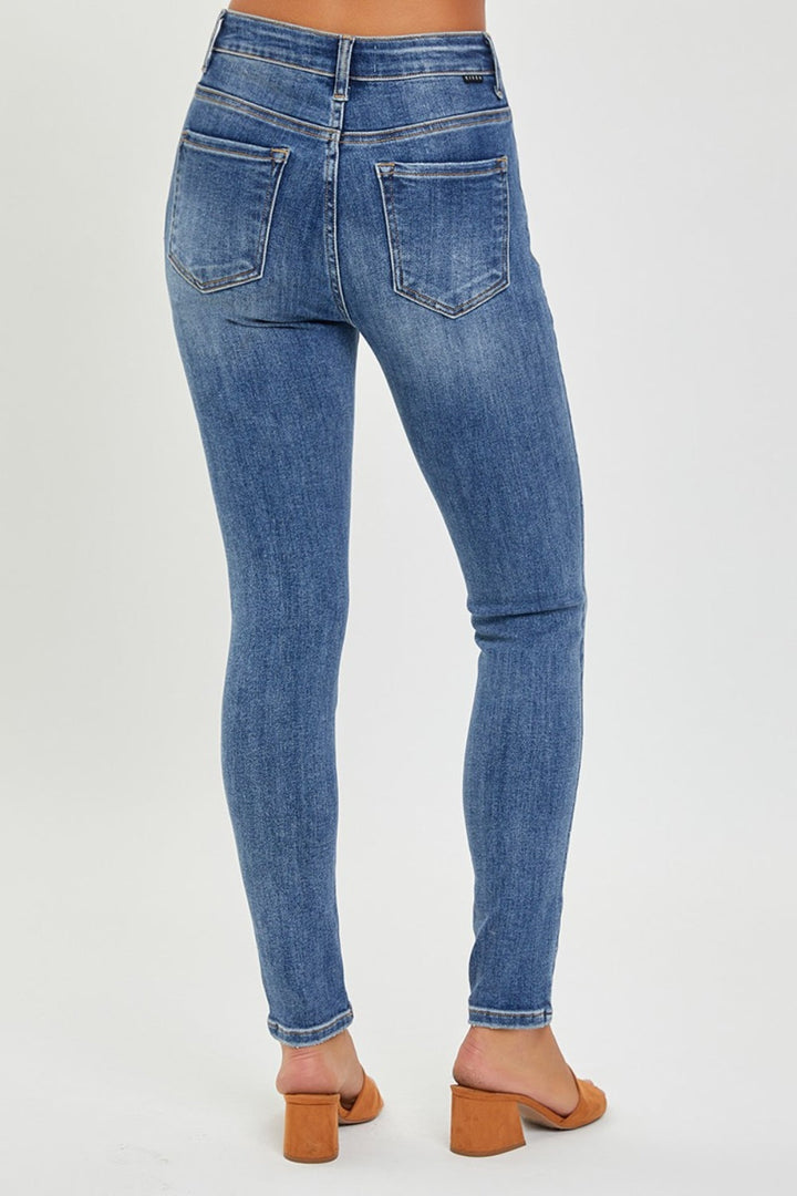 Stilla | Full Size Mid Rise Ankle Skinny Jeans