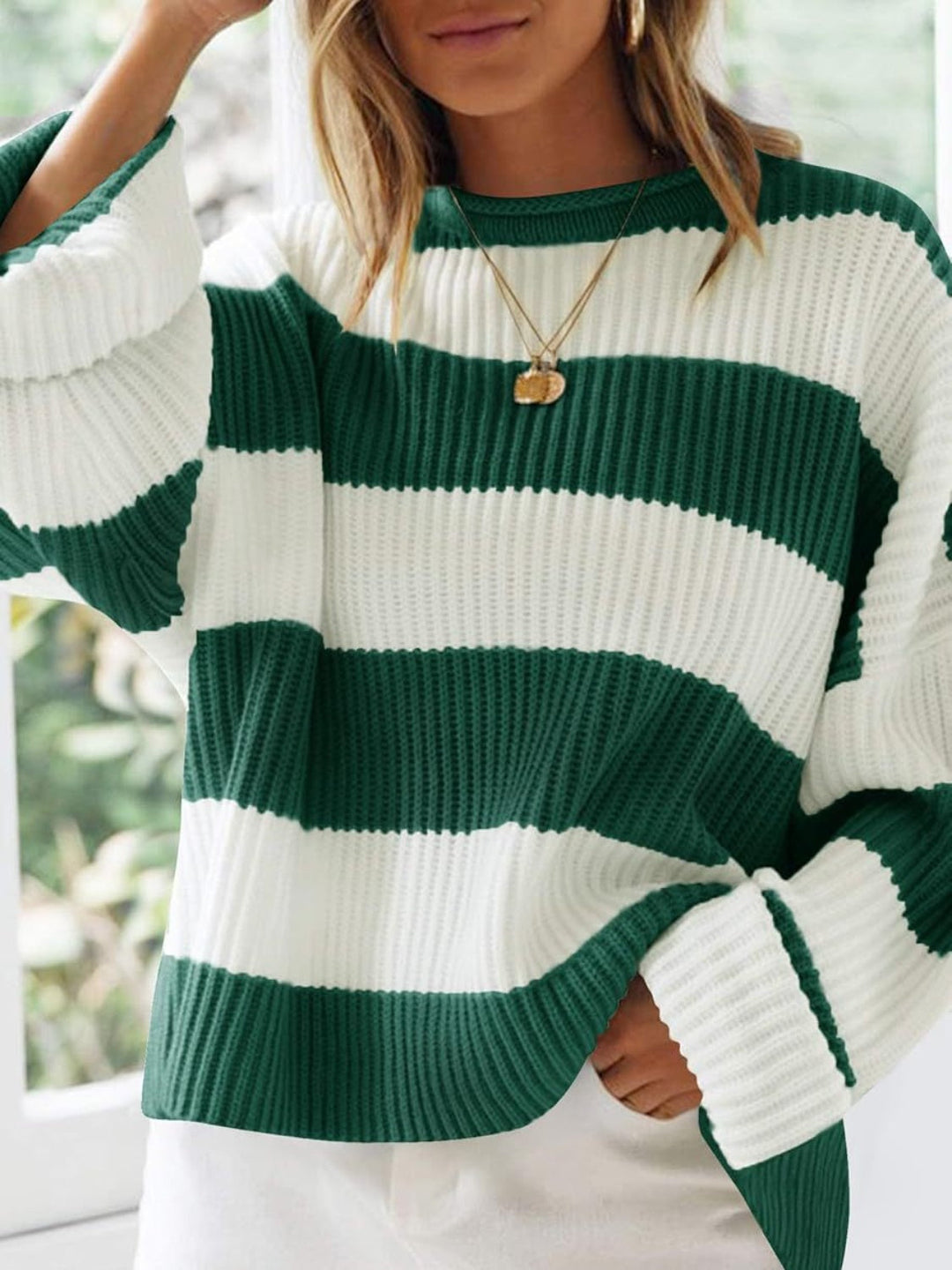 Stilla | Pullover Rundhals Med Lange Ærmer