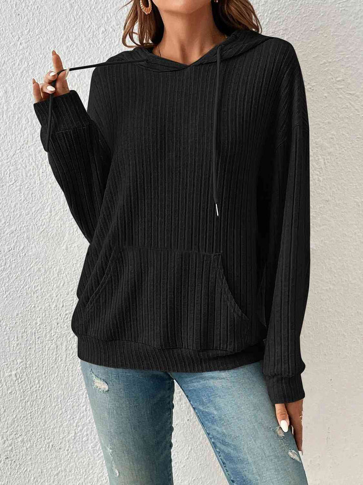 Stilla | Droppe Skulder Snøre Hoodie