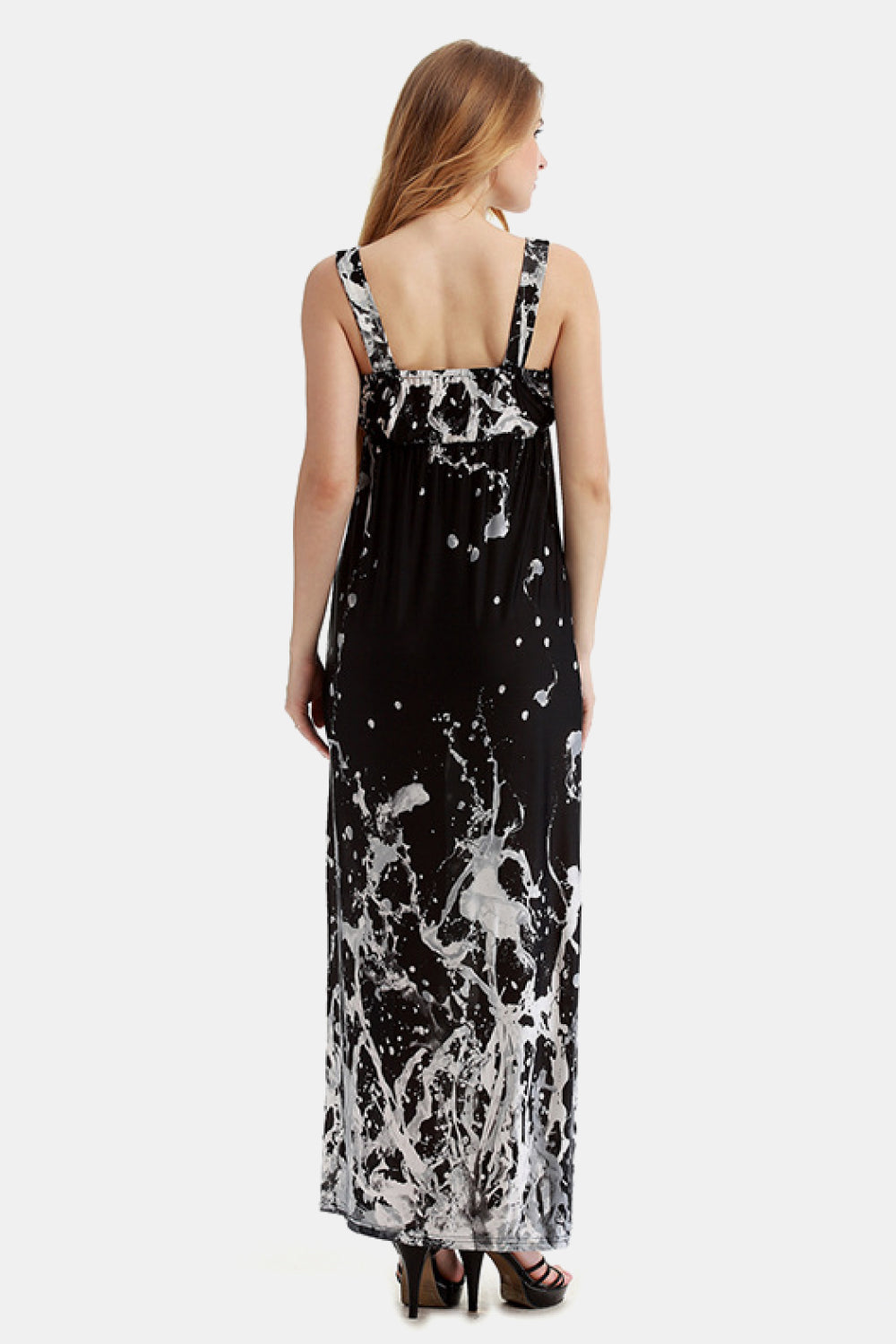 Stilla | Surplice Neck Uden Ærmer Maxi Kjole