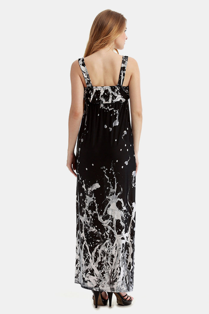 Stilla | Surplice Neck Uden Ærmer Maxi Kjole