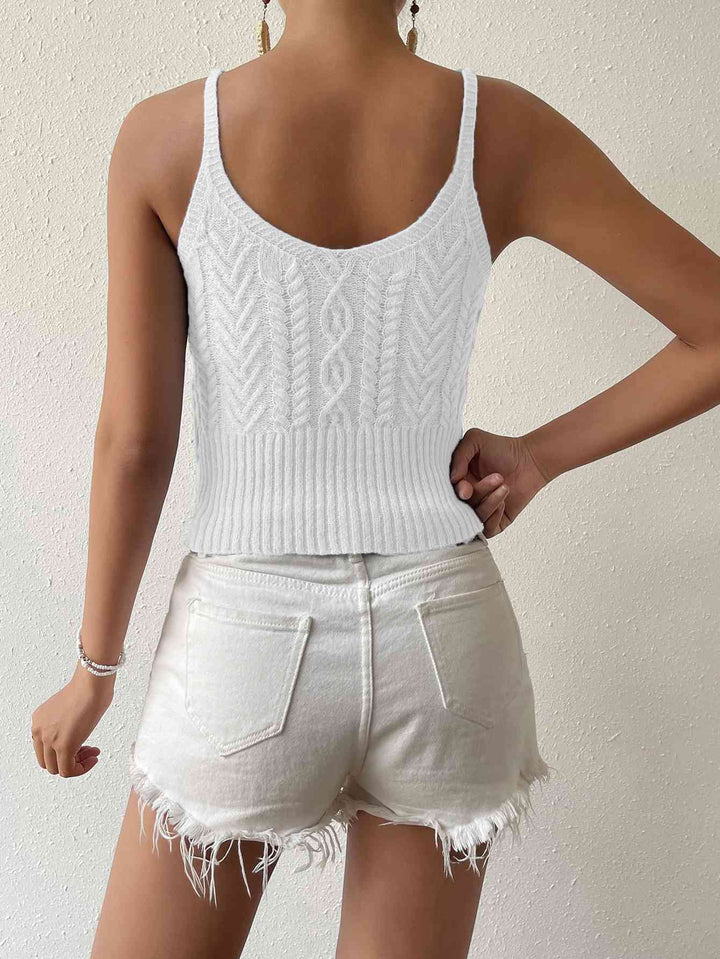 Stilla | Neck Mixed Knit Cami