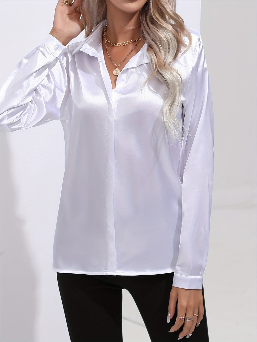 Stilla | Elegant Satinbluse