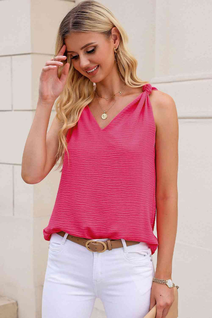 Stilla | Knote Detalje V-hals Tank