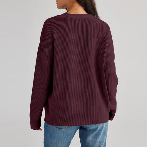 Stilla | Nakke Knap Front Cardigan