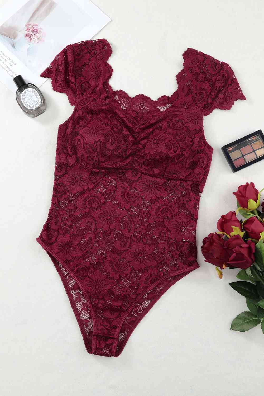 Stilla | Sweetheart Hals Blonder Bodysuit
