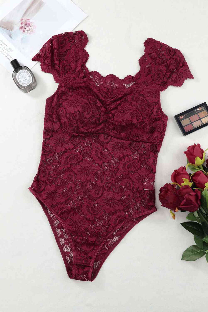 Stilla | Sweetheart Hals Blonder Bodysuit