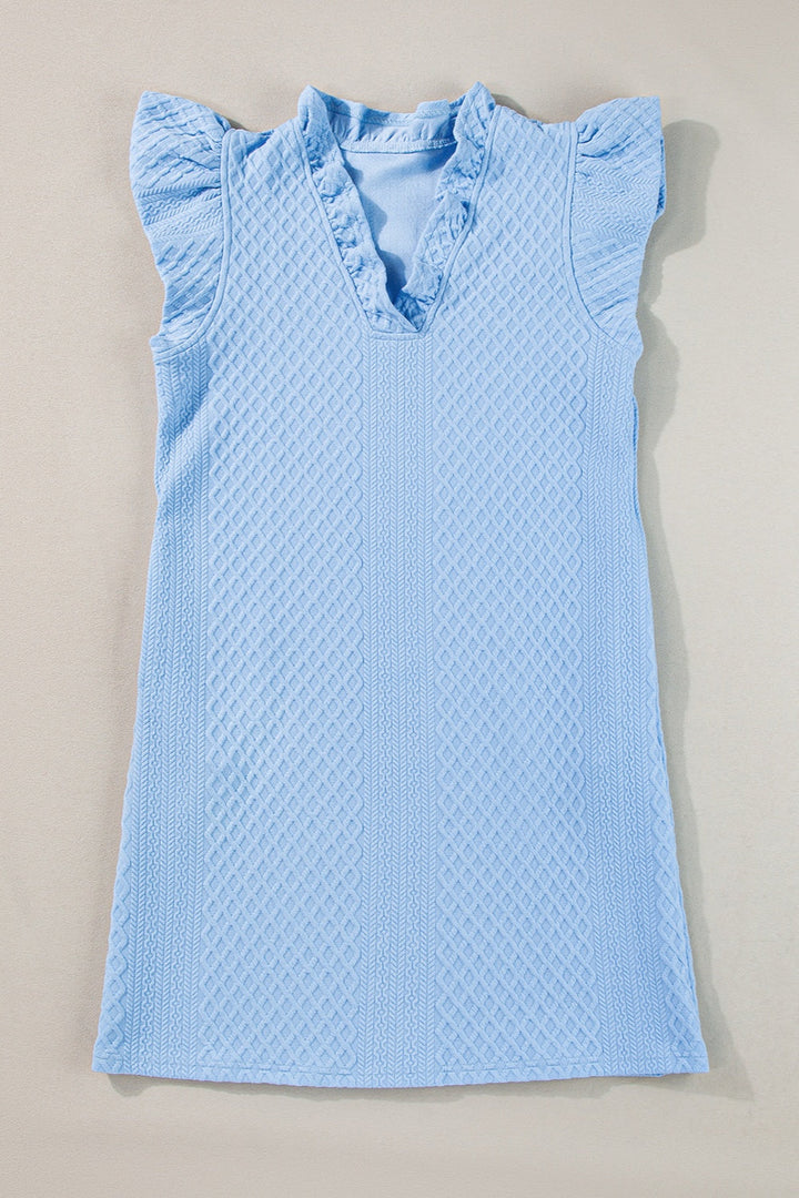 Stilla | V-hals cap sleeve mini kjole