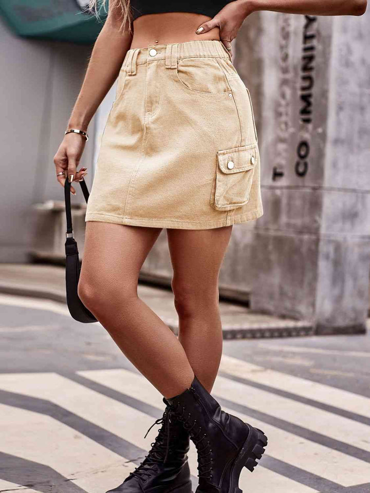 Stilla | Mini Skirt Med Lommer