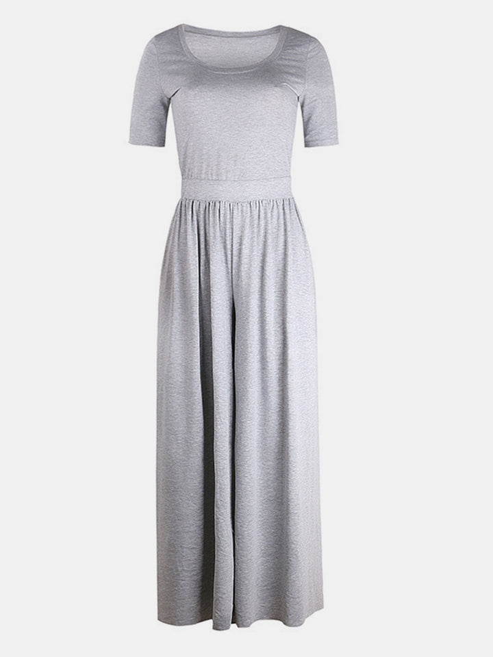 Stilla | Neck Kortærmet Jumpsuit