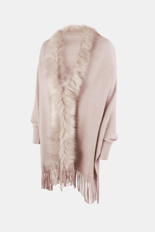 Stilla | Åben Front Langærmet Poncho