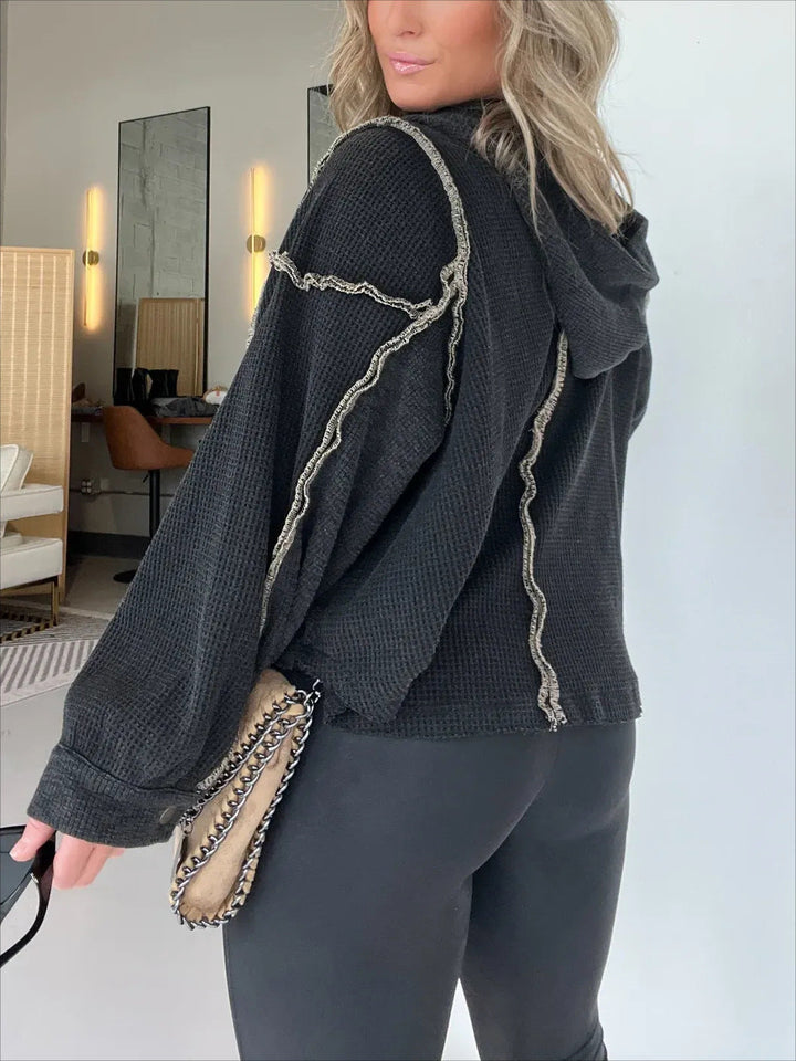 Stilla | Pullover med Uregelmæssig Kant til Efterår og Vinter