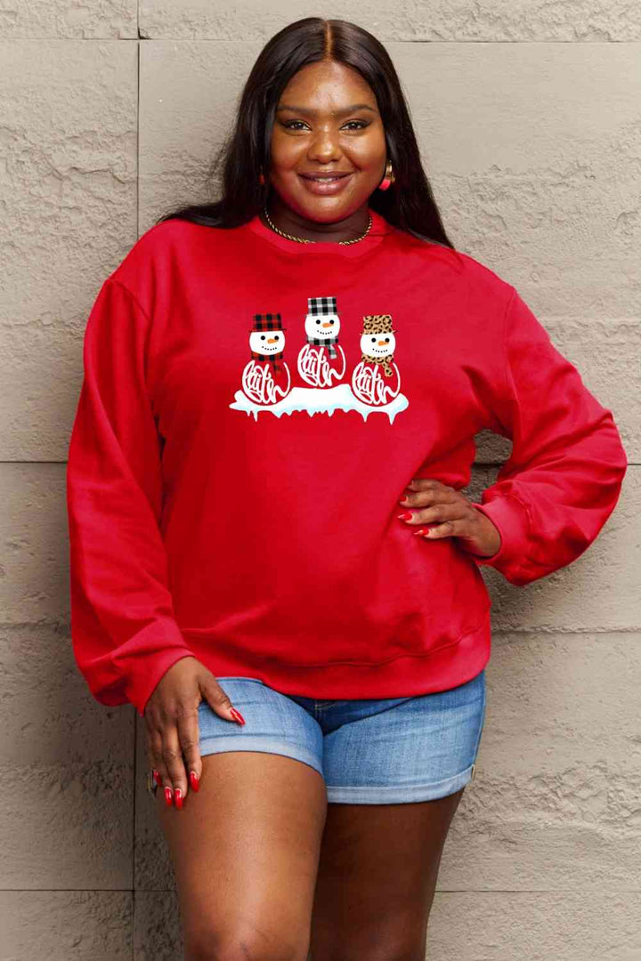 Stilla | Love Full Size Snemand Grafik Sweatshirt