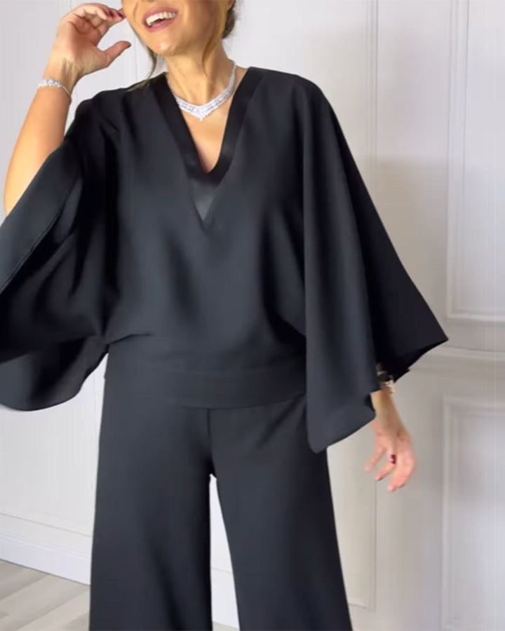 Stilla | V-udsyn Elegant Sommerfugleærmer